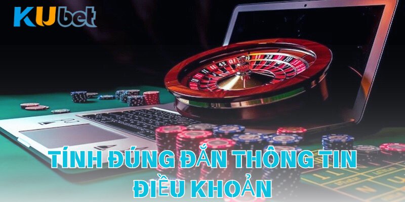 Tính đúng đắn của thông tin trong điều khoản